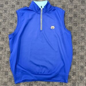 Fairway‎ & Greene Blue Vest with Bobcat  Size Xl